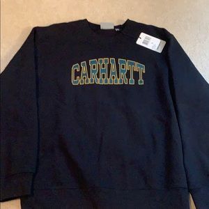 CARHARTT WIP Theory Black Crewneck Sweatshirt NWT